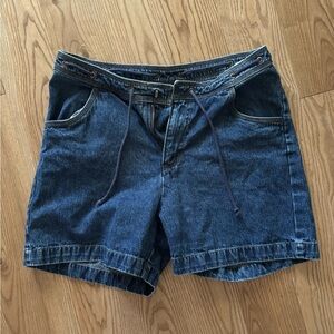 Vintage Riders by Lee Blue Denim Drawstring Shorts